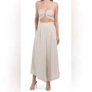 7 For All Mankind Linen Wrap Bralette Crop Top - Large